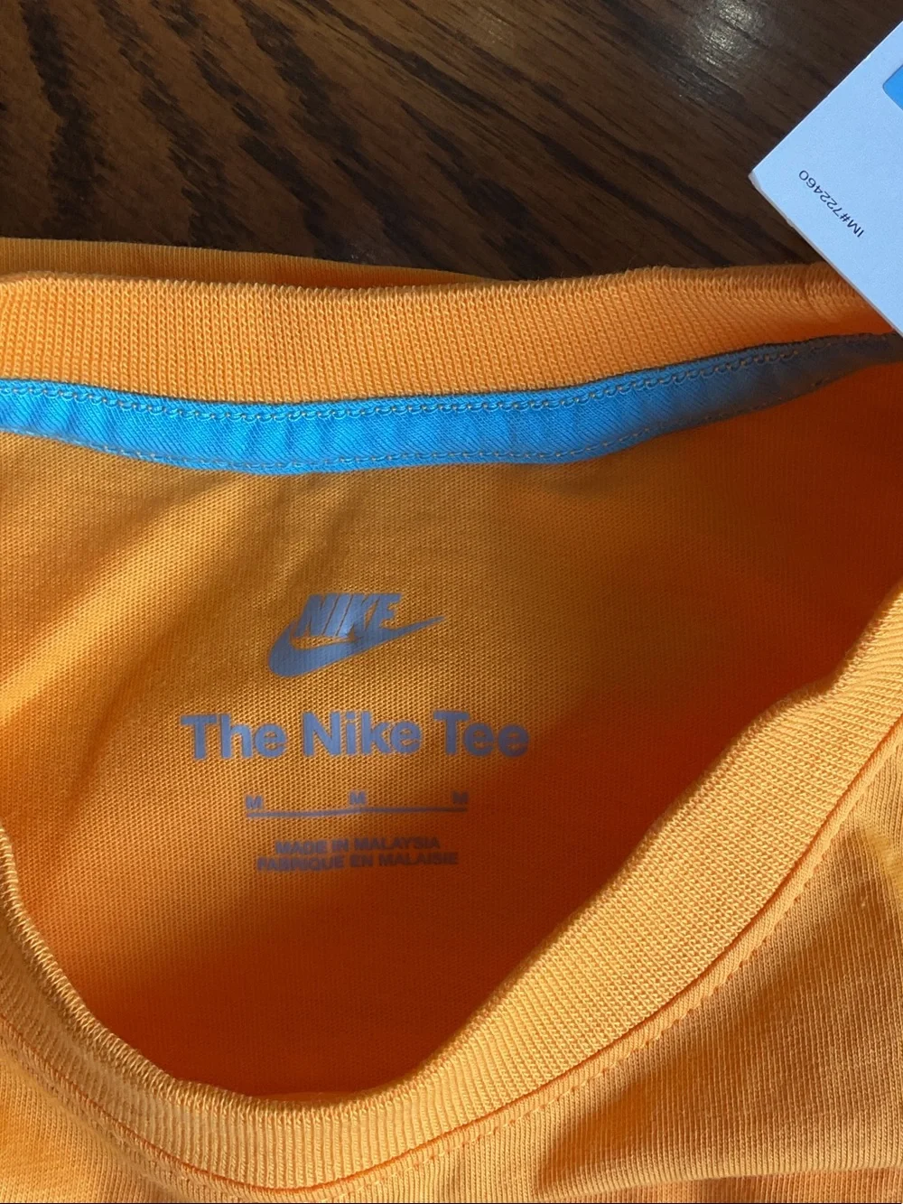 Nike Kids Yellow Long-Sleeve Tee with Blue Floral Cutouts